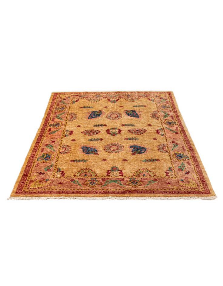 Detail image of 5' 6 x 7' 3 Hand Knotted Ziegler Wool Rug