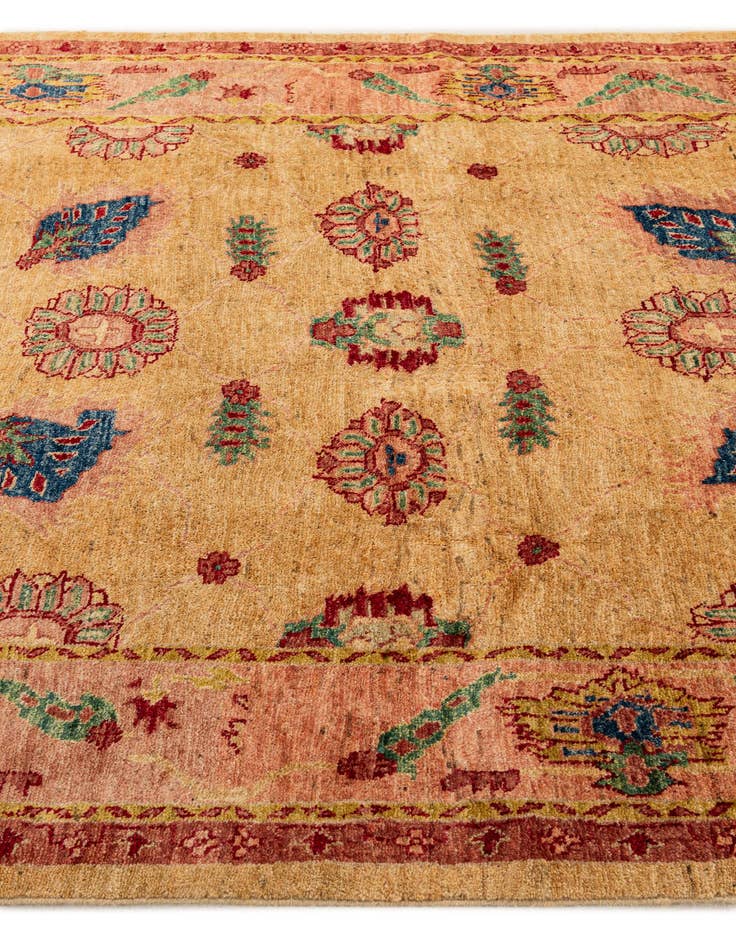 Detail image of 5' 6 x 7' 3 Hand Knotted Ziegler Wool Rug