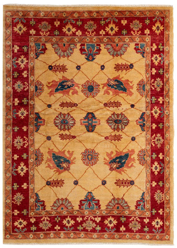 Detail image of 5' 9 x 7' 7 Hand Knotted Ziegler Wool Rug