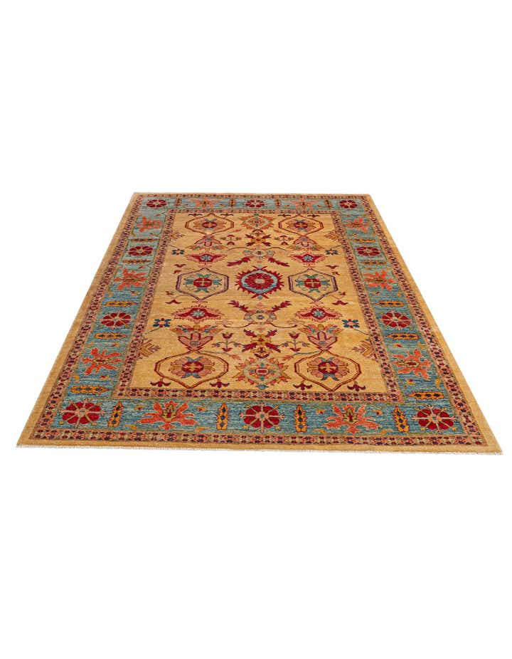 6' 6 x 9' 8 Hand Knotted Ziegler Wool Rug