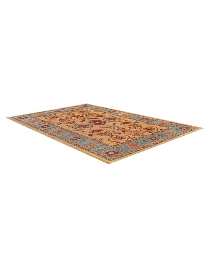 Detail image of 6' 6 x 9' 8  Hand Knotted Ziegler Wool Rug