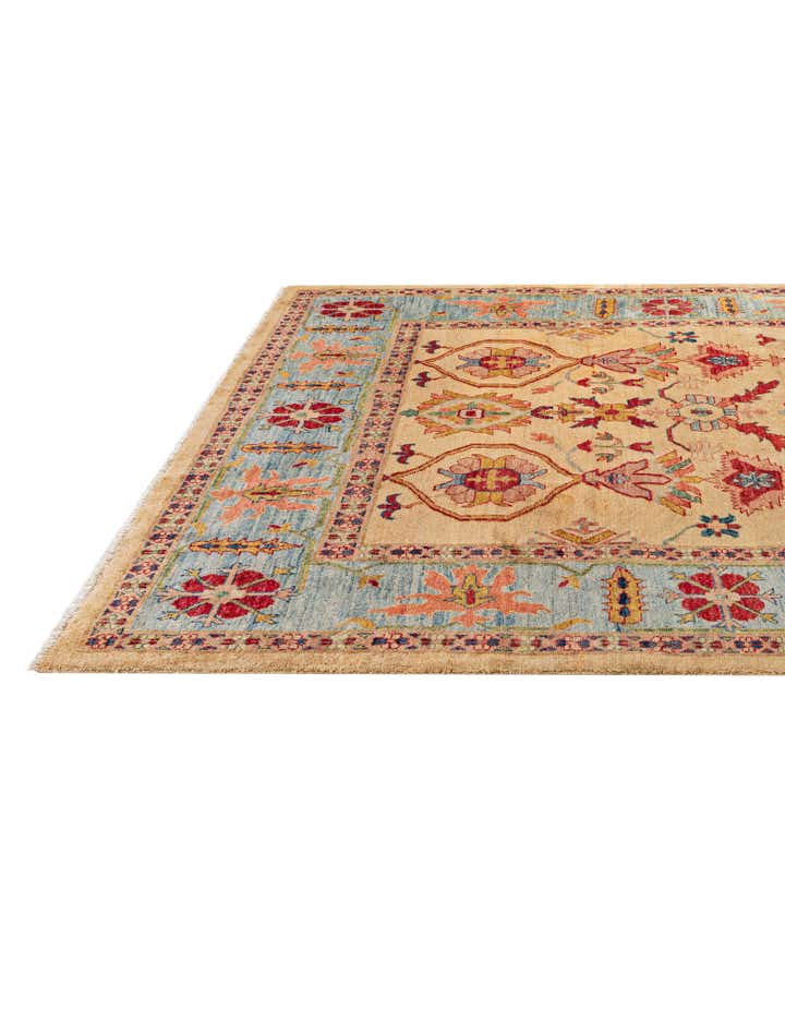 6' 6 x 9' 8 Hand Knotted Ziegler Wool Rug