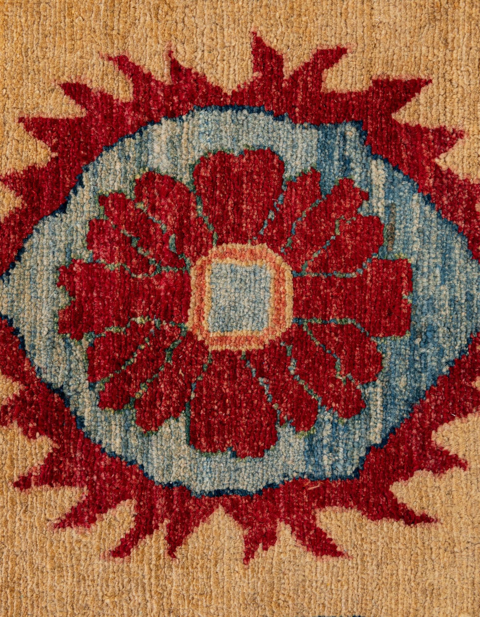 6' 6 x 9' 8 Hand Knotted Ziegler Wool Rug