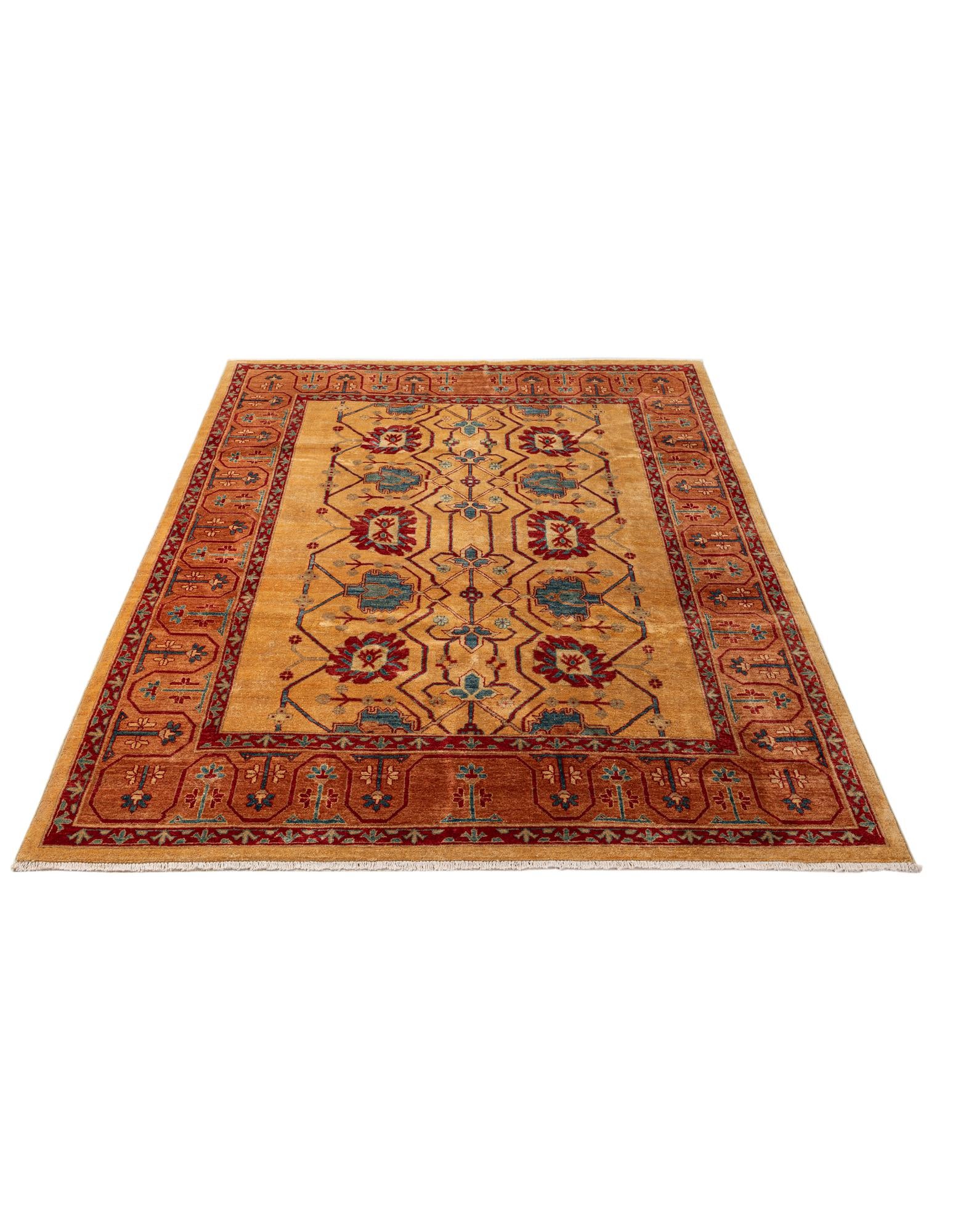 6' 8 x 9' 5 Hand Knotted Ziegler Wool Rug