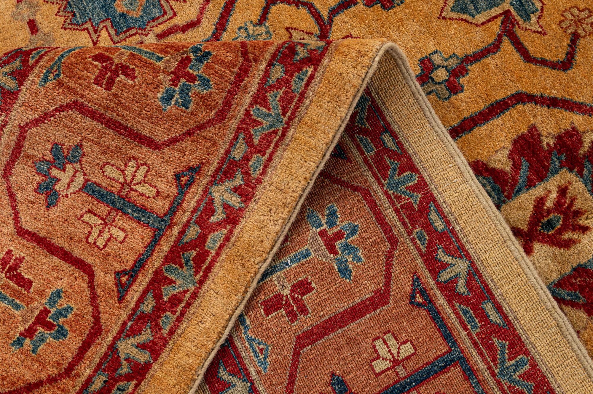6' 8 x 9' 5 Hand Knotted Ziegler Wool Rug