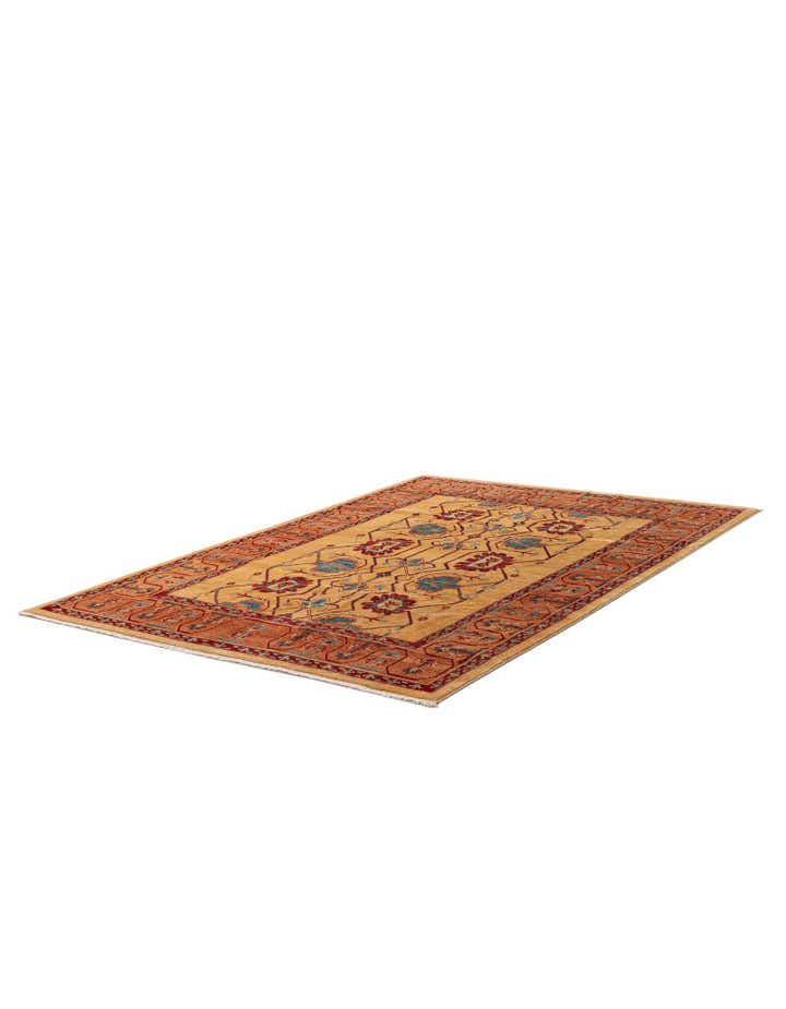 6' 8 x 9' 5 Hand Knotted Ziegler Wool Rug