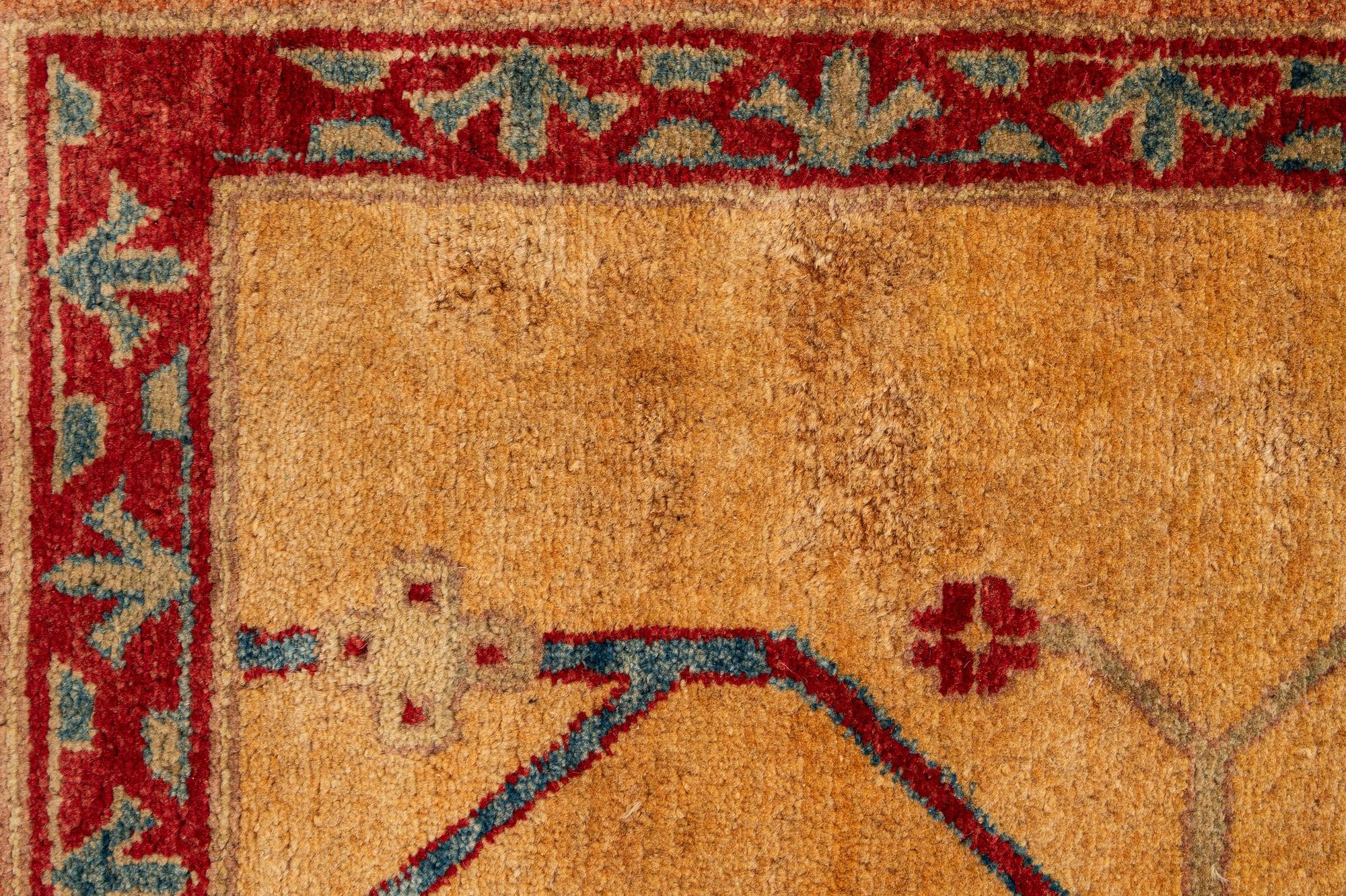 6' 8 x 9' 5 Hand Knotted Ziegler Wool Rug