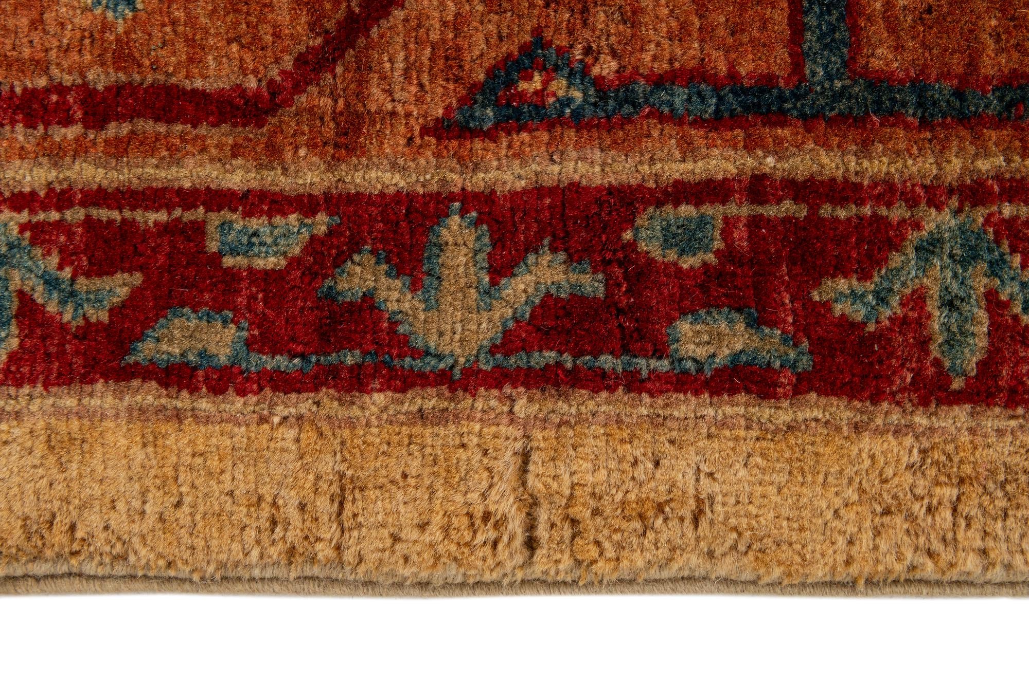 6' 8 x 9' 5 Hand Knotted Ziegler Wool Rug