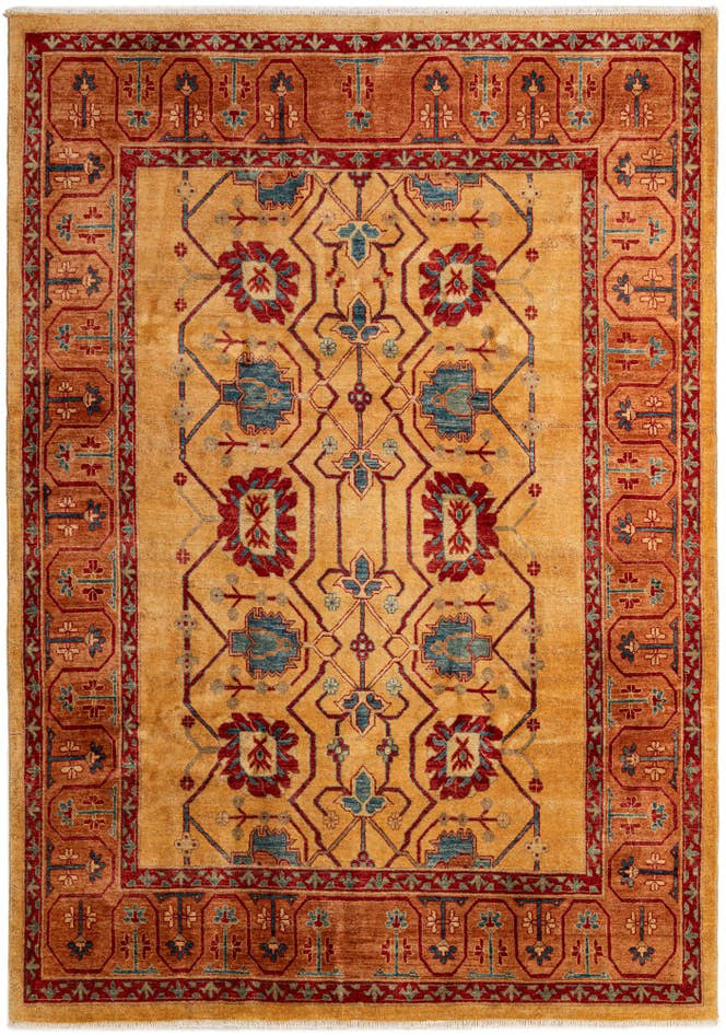 Detail image of 6' 8 x 9' 5 Hand Knotted Ziegler Wool Rug