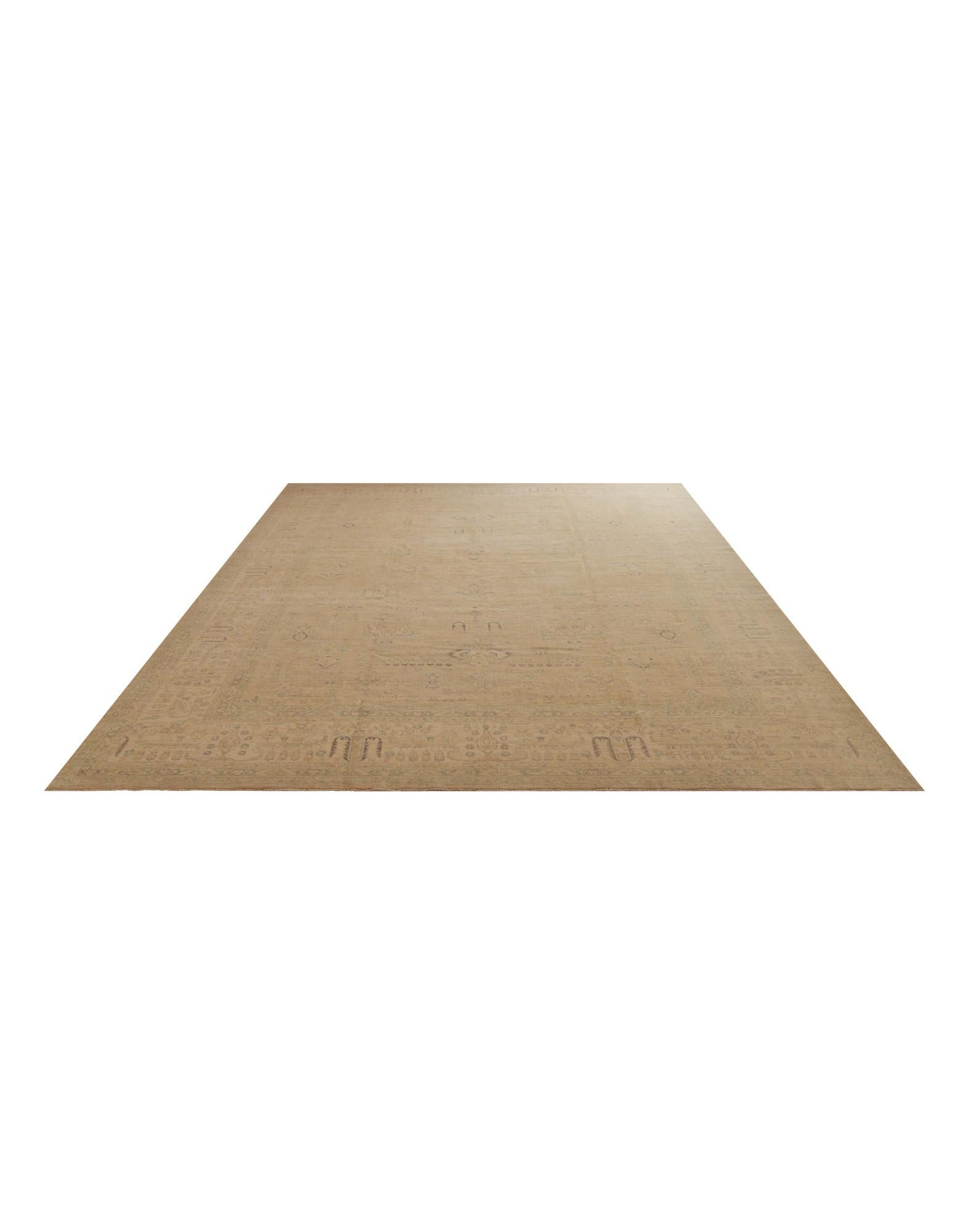 11' 8 x 15' 8 Hand Knotted Ziegler Oriental Rug
