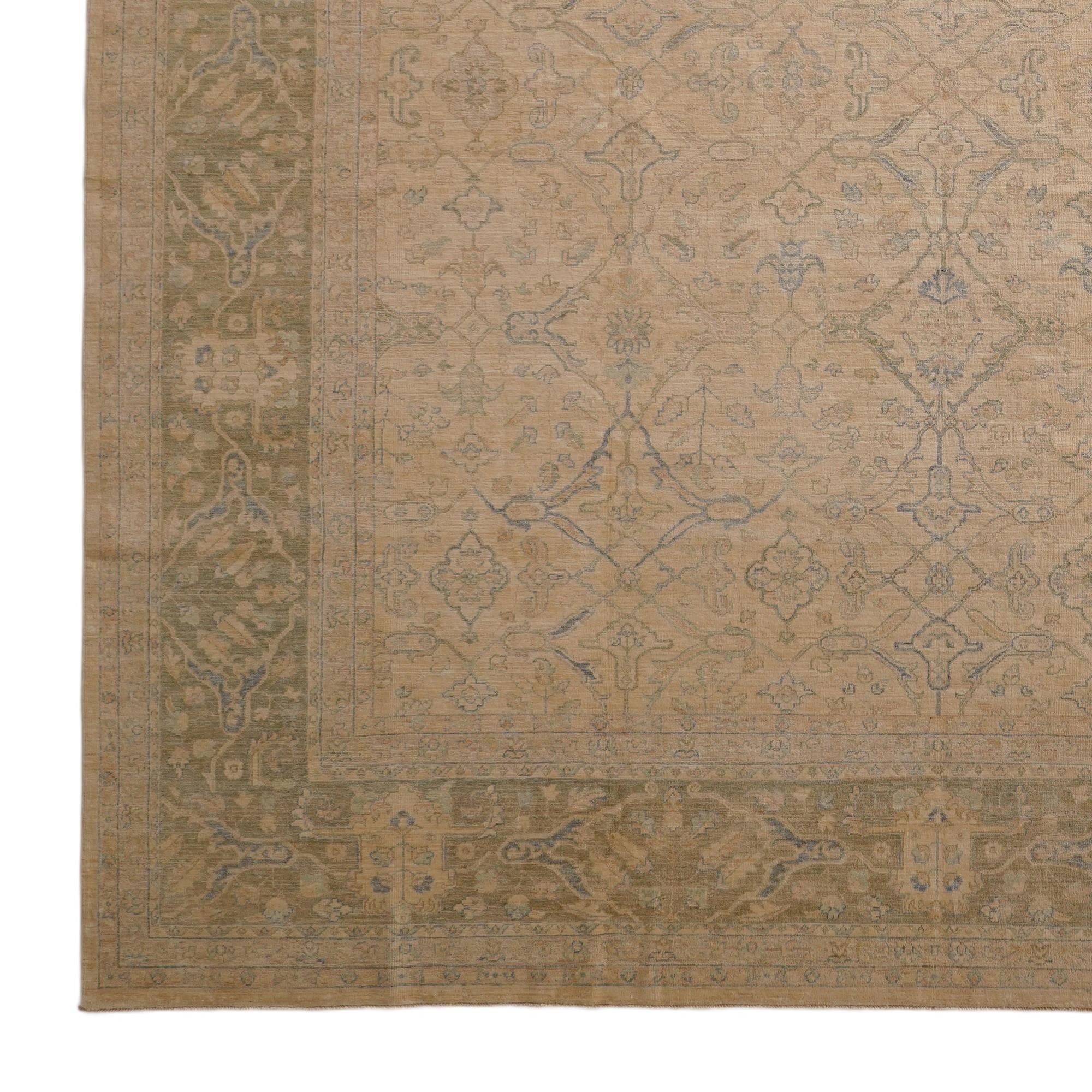 11' 9 x 14' 7 Hand Knotted Ziegler Oriental Rug