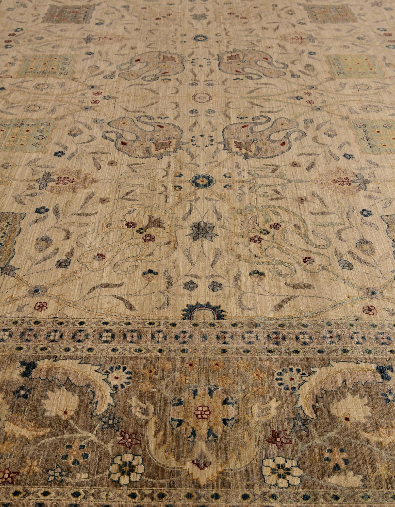 11' 8 x 15' 1 Hand Knotted Ziegler Oriental Rug