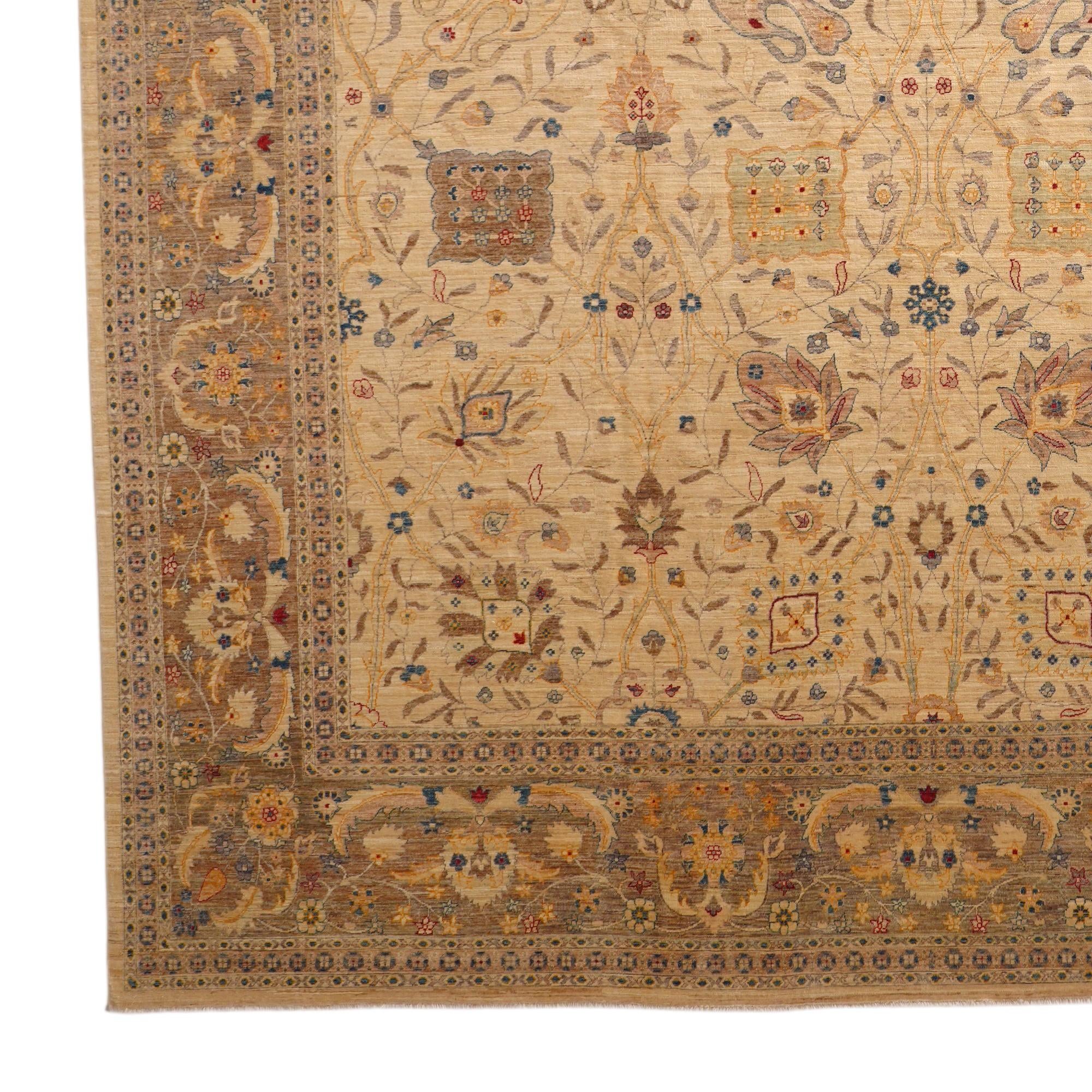 11' 8 x 15' 1 Hand Knotted Ziegler Oriental Rug