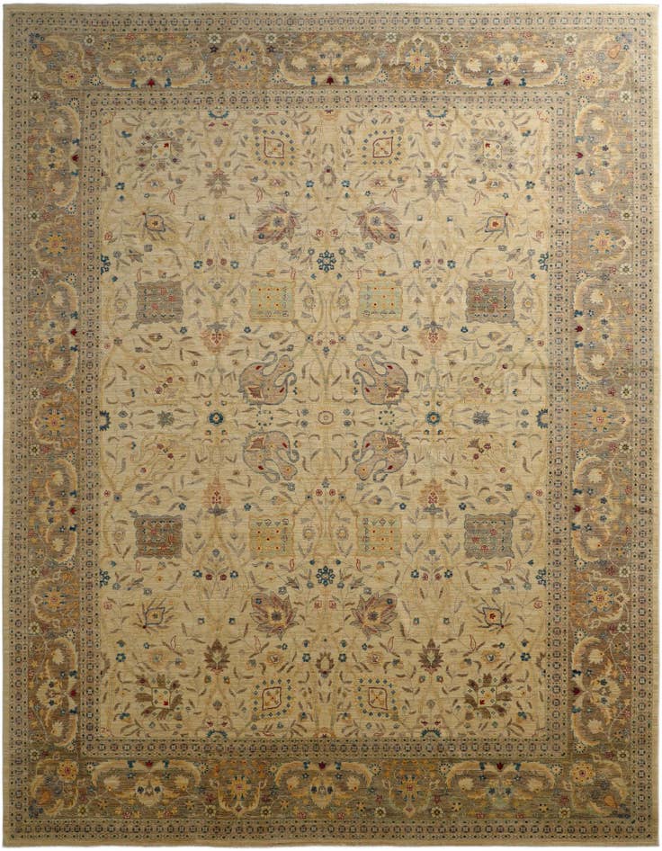 Detail image of 11' 8 x 15' 1 Hand Knotted Ziegler Oriental Rug
