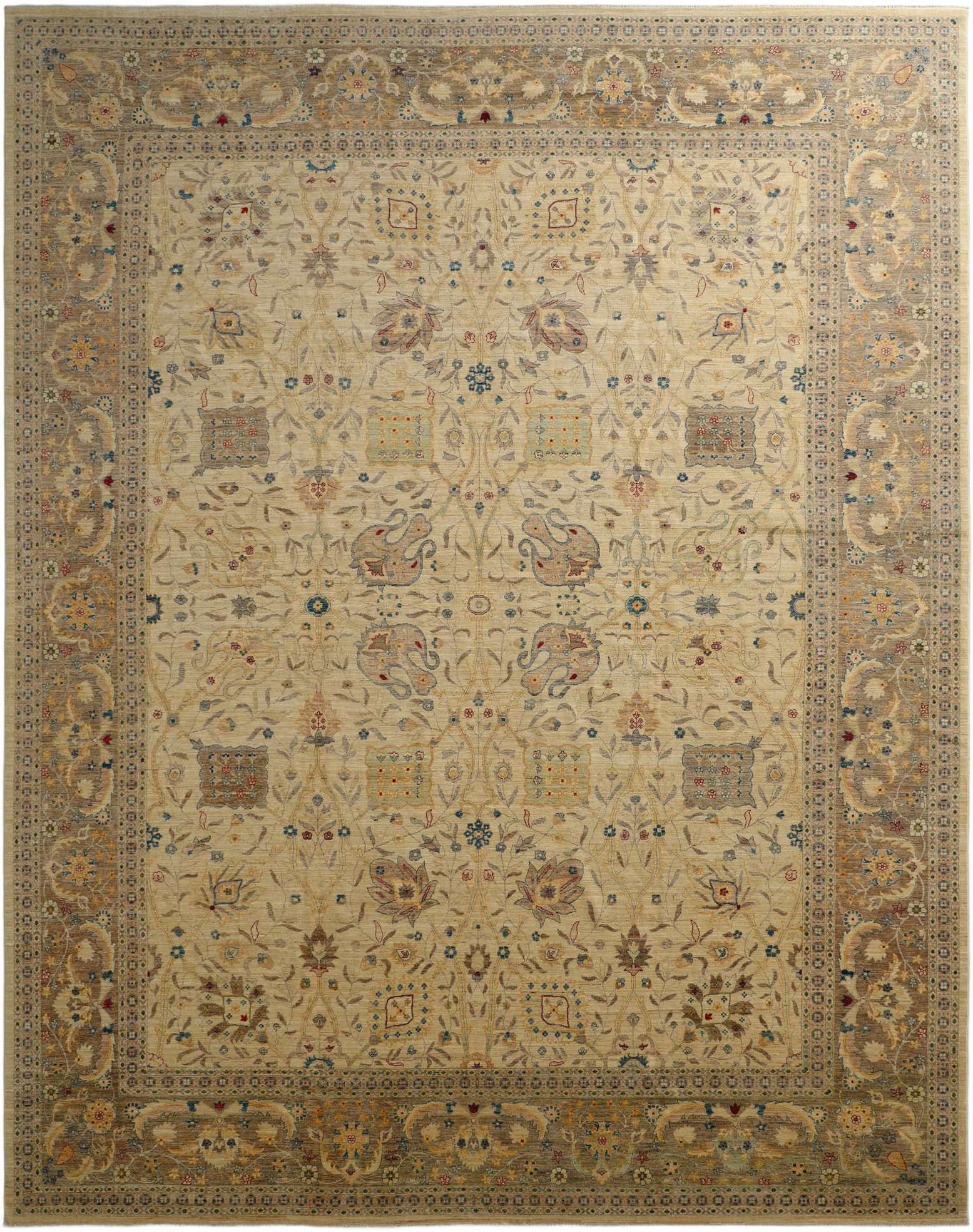 11' 8 x 15' 1 Hand Knotted Ziegler Oriental Rug