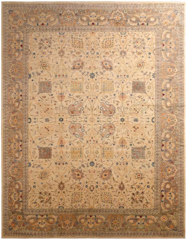 11' 8 x 15' 1 Hand Knotted Ziegler Oriental Rug