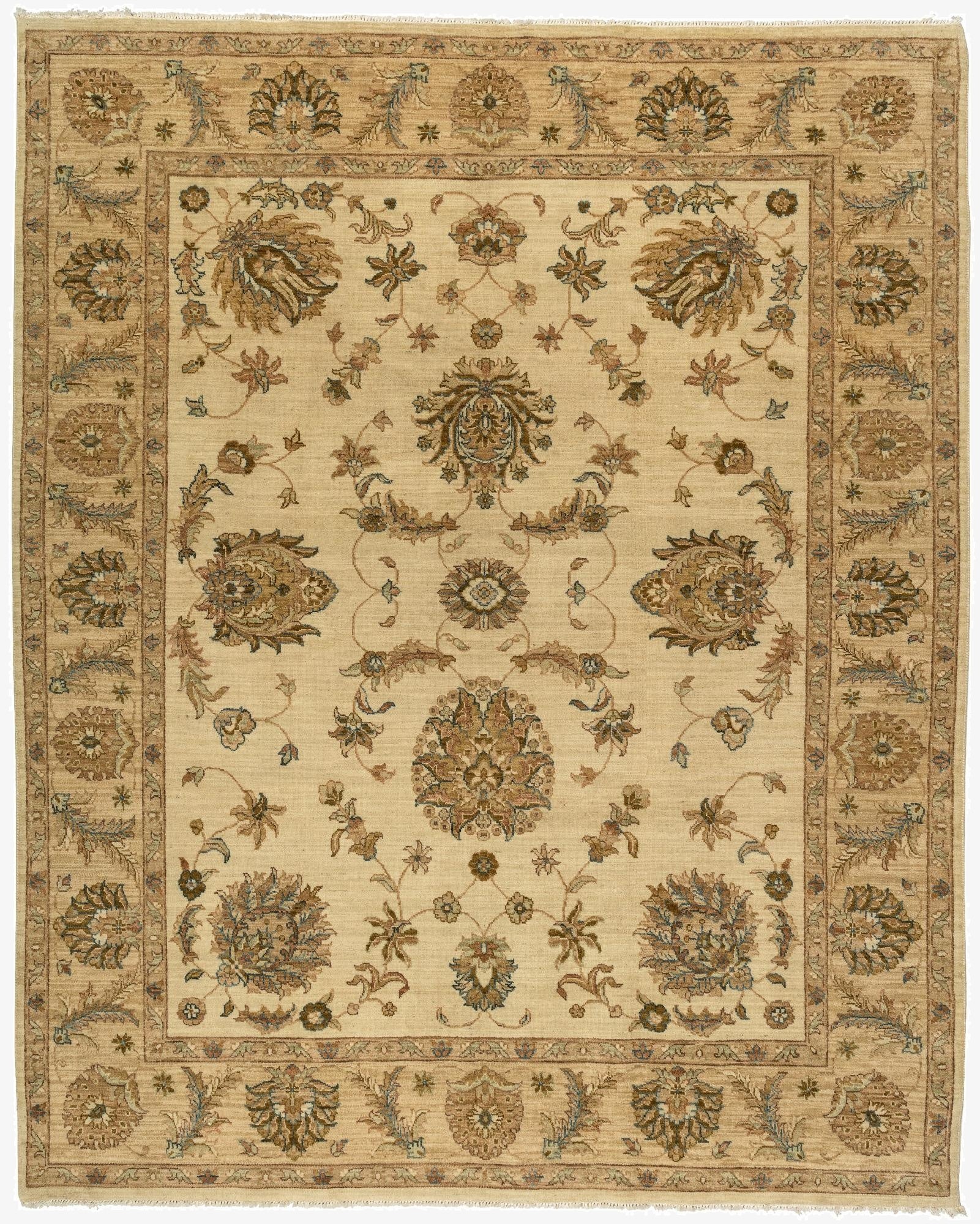 193cm x 245cm  Hand Knotted Ziegler Wool Rug