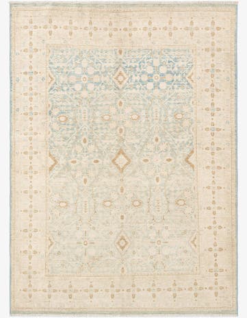 4' 10 x 6' 7 Hand Knotted Ziegler Rug