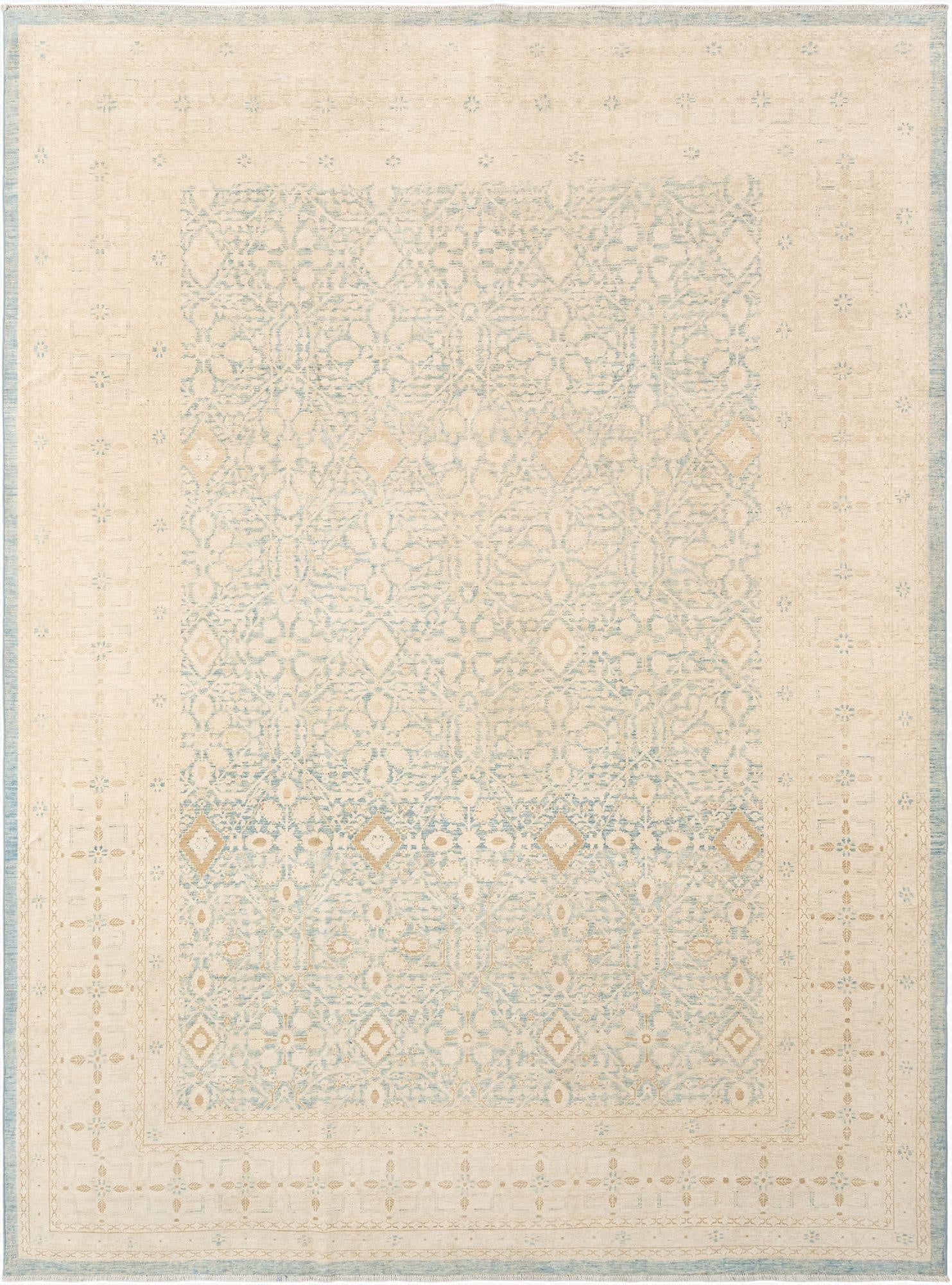 8' 4 x 11' 5  Hand Knotted Ziegler Rug