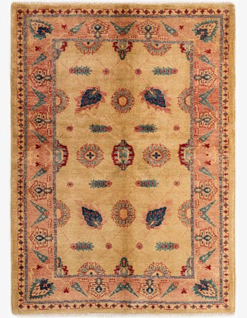5' 2 x 7' 1 Hand Knotted Ziegler Wool Rug