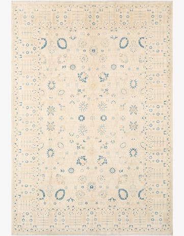 6' 8 x 9' 8 Hand Knotted Ziegler Rug