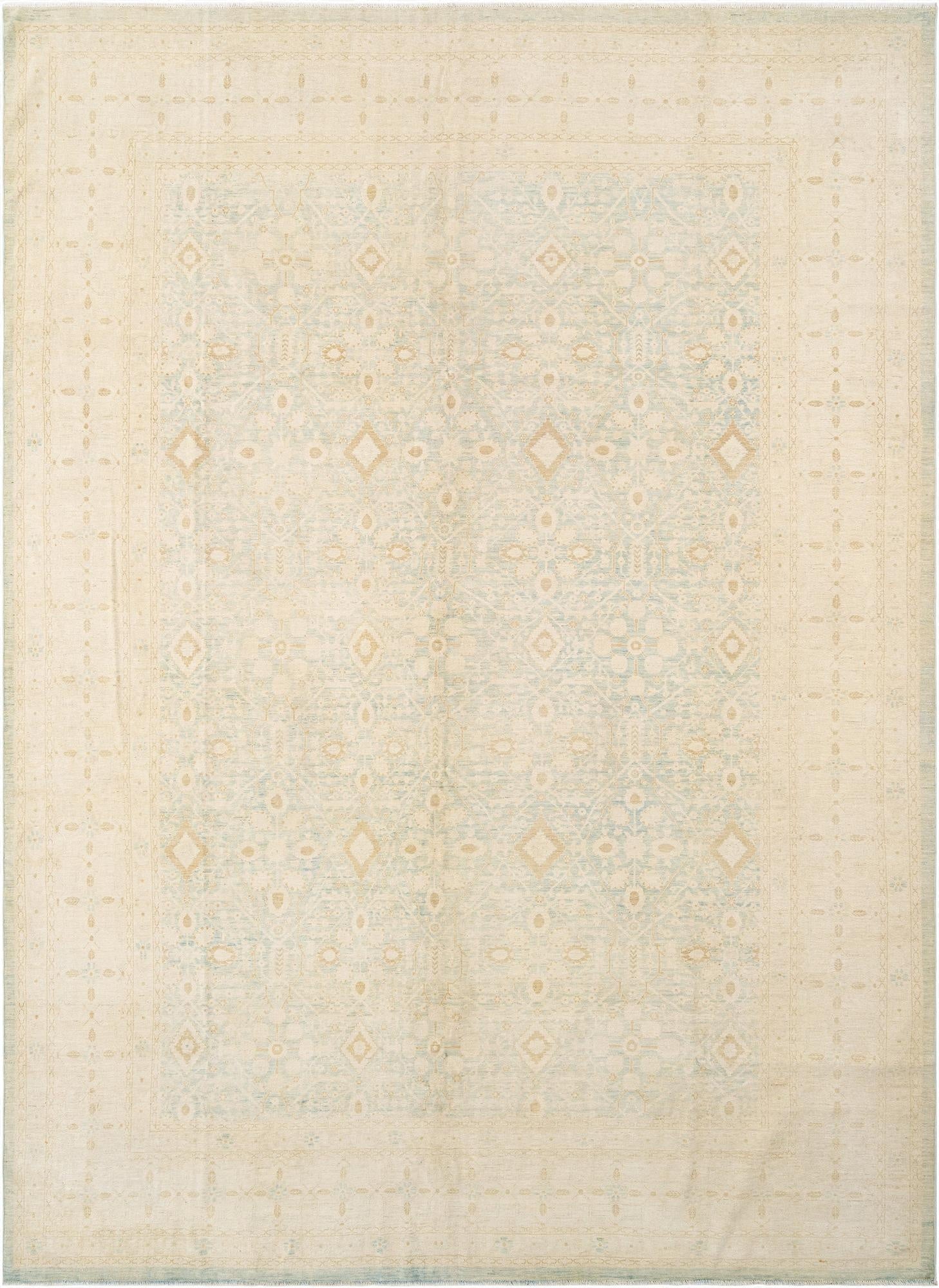 9' 9 x 13' 2  Hand Knotted Ziegler Rug