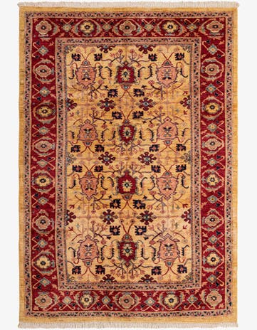 5' 8 x 7' 11 Hand Knotted Ziegler Wool Rug