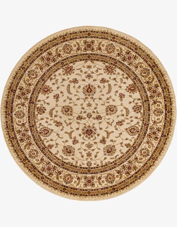 Cream Aditi Round Rug