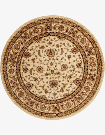 Cream Aditi Round Rug