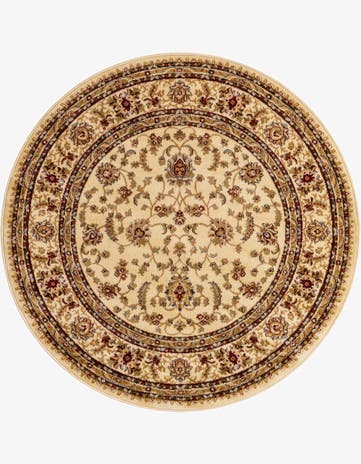 Cream Aditi Round Rug