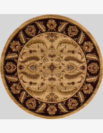 Cream Aditi Round Rug