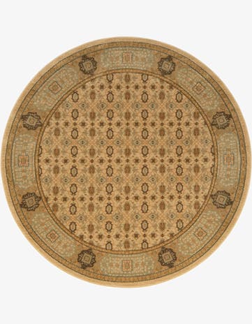 Cream Amina Round Rug