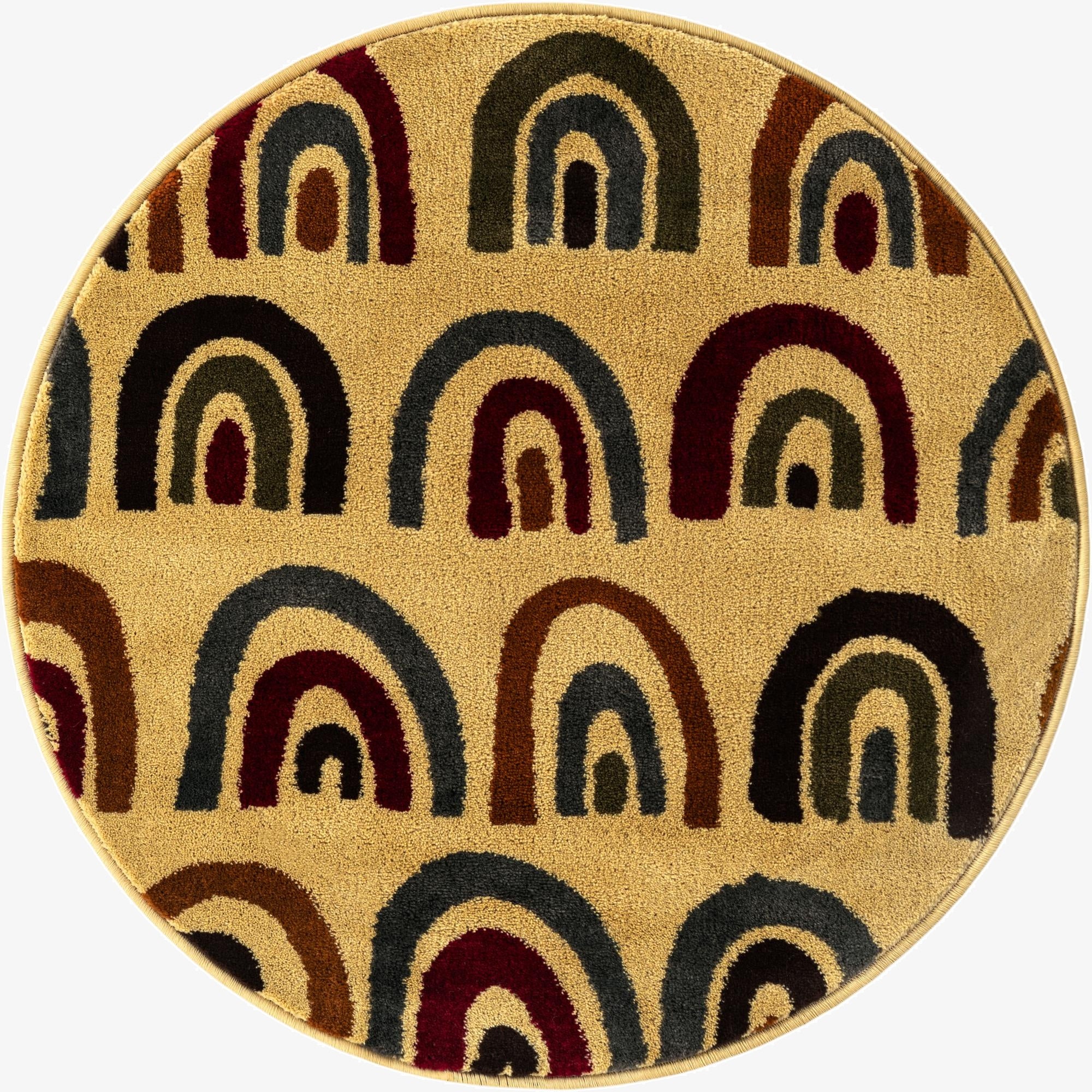 3' x 3' Cafe Round Rug