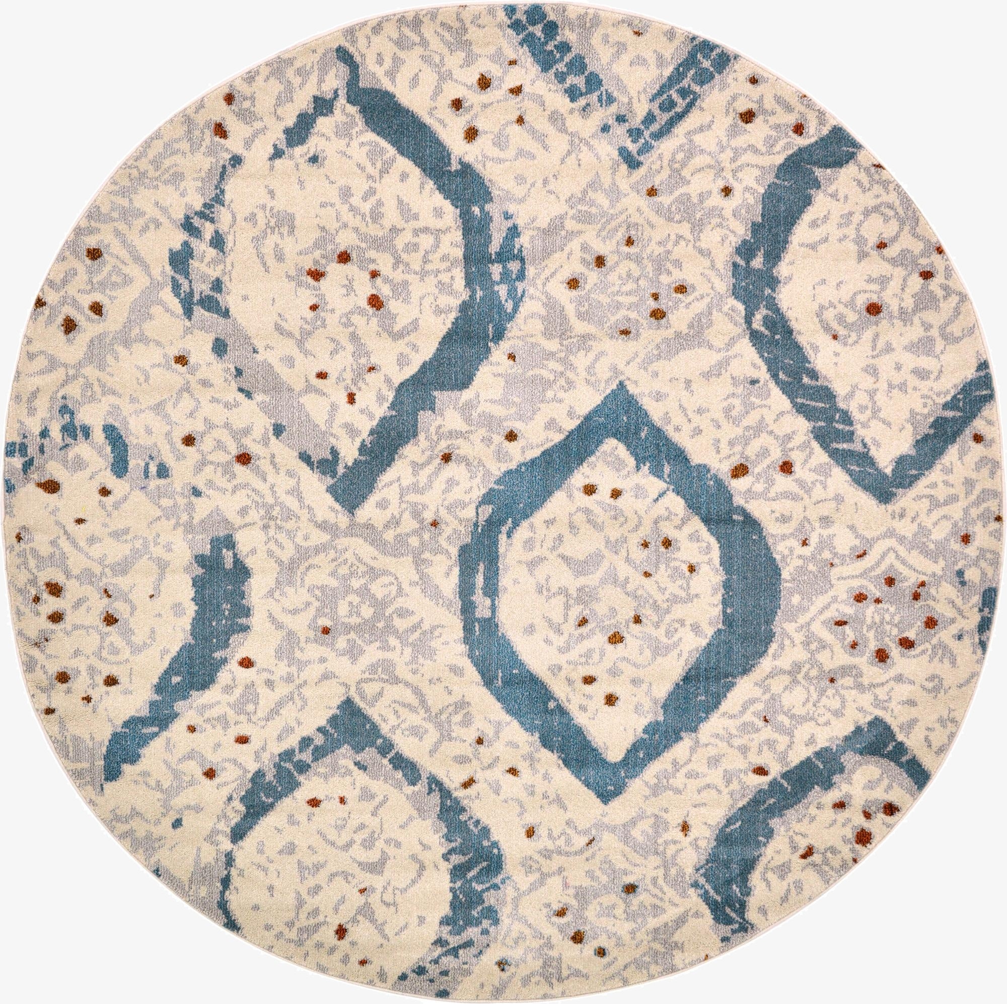 8' x 8'  Washable Casablanca Round Rug