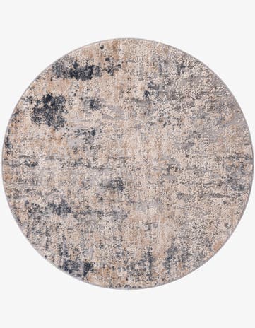 Cream Caspian Round Rug