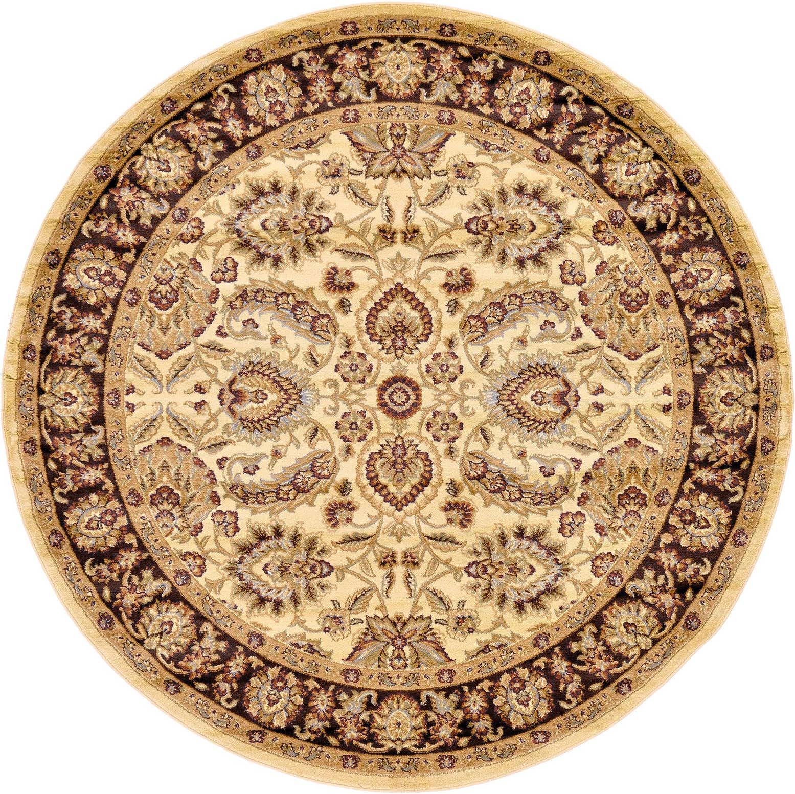 7' 10 x 7' 10 Classic Agra Round Rug