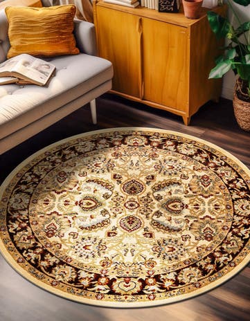 6' x 6' Classic Agra Round Rug