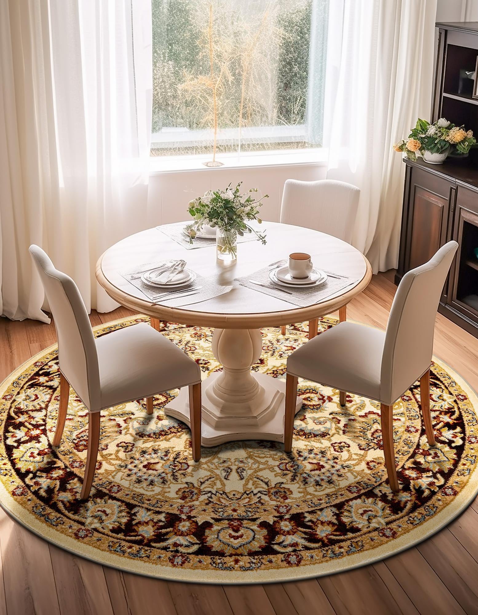 240cm x 240cm Classic Agra Round Rug