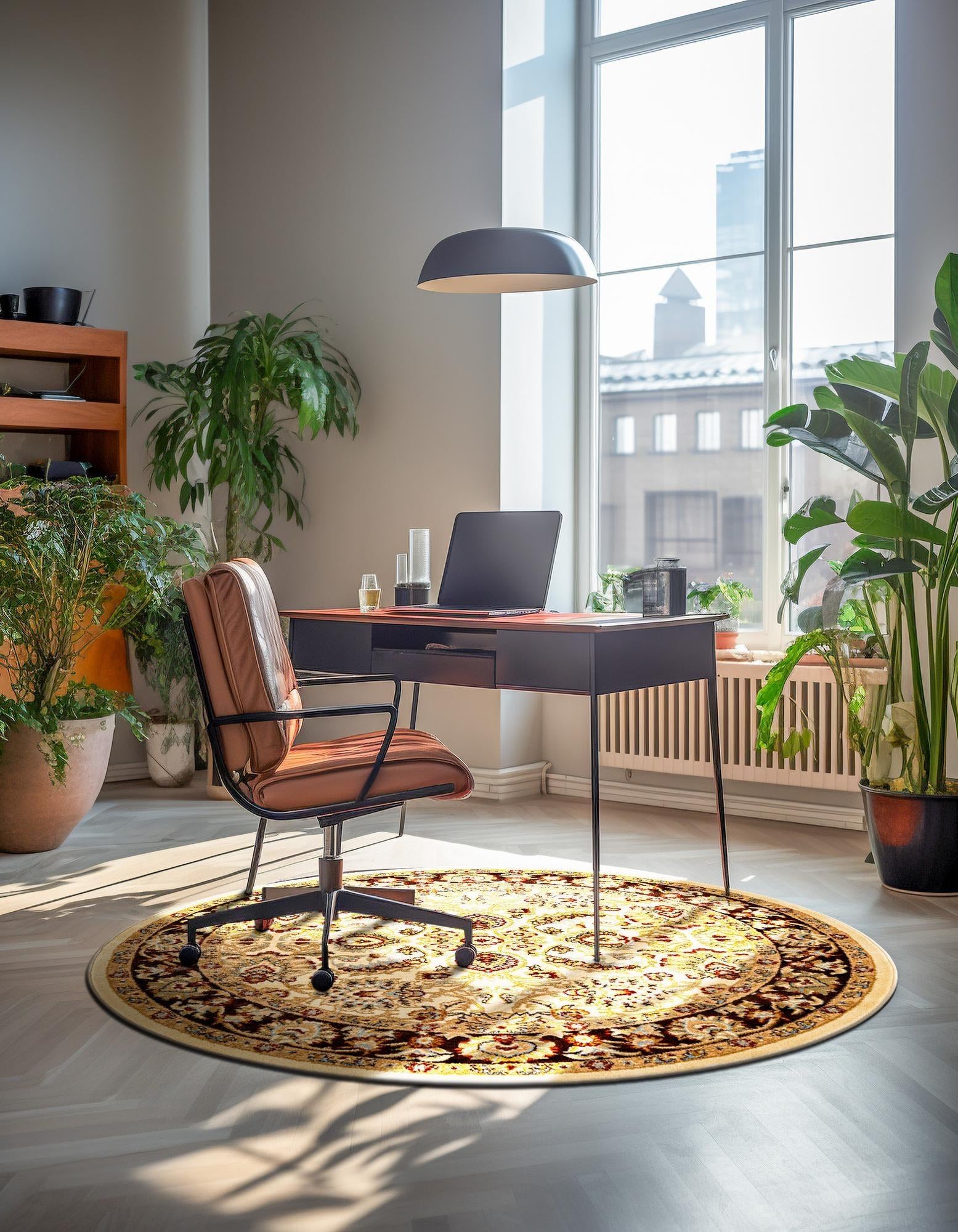 240cm x 240cm Classic Agra Round Rug