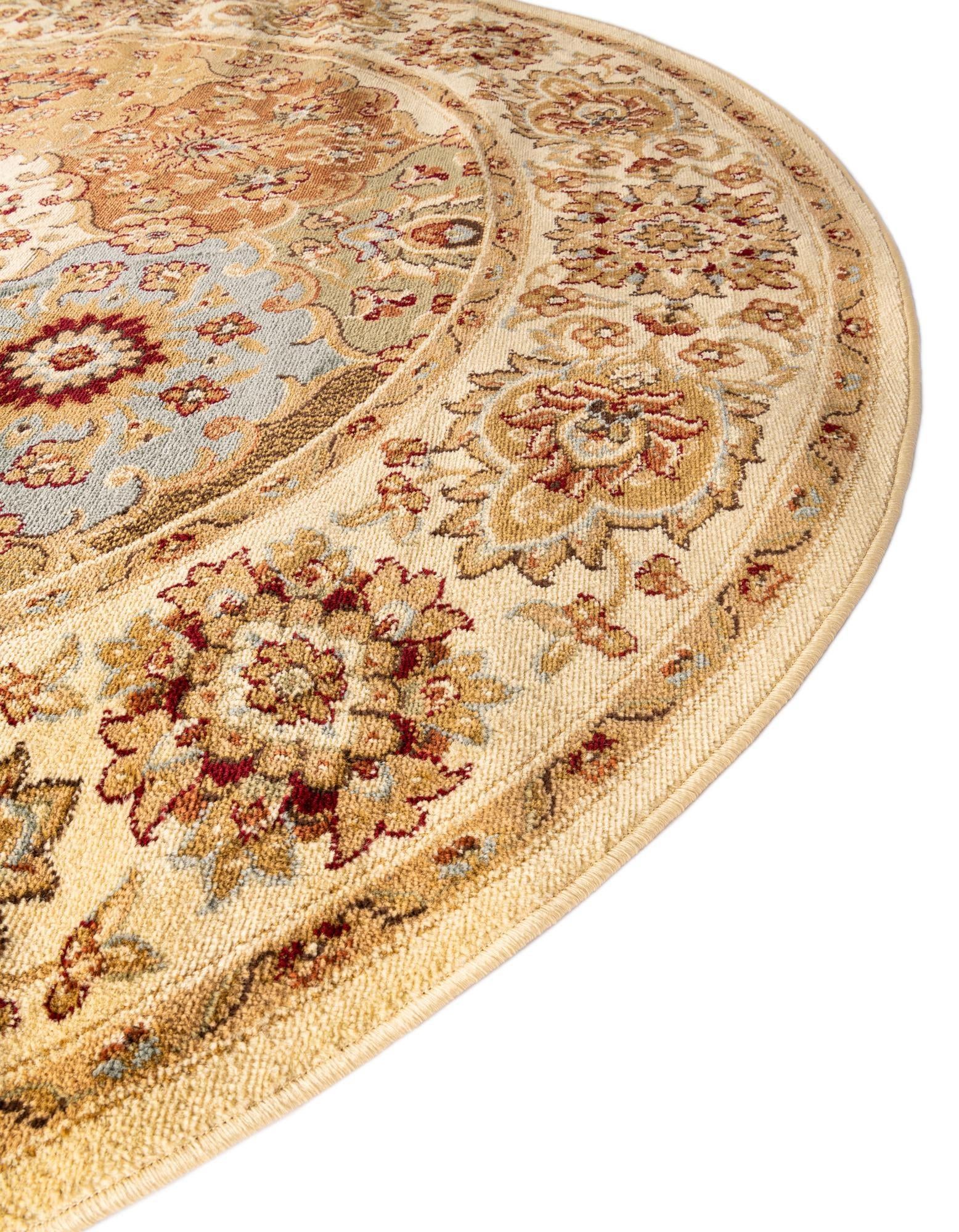 7' 10 x 7' 10 Classic Agra Round Rug