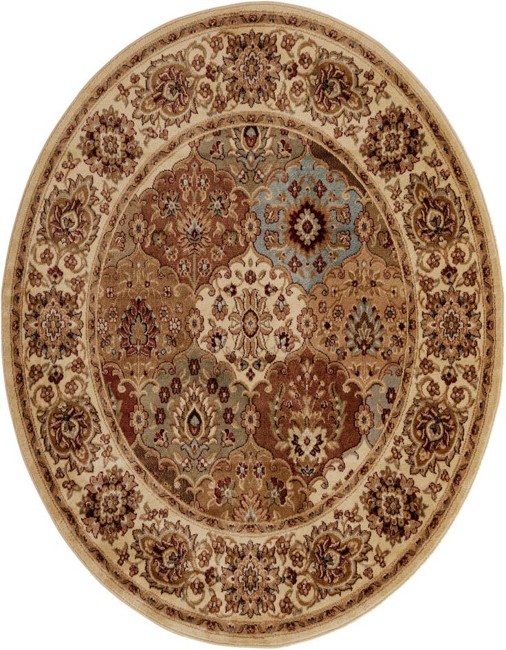 Detail image of 6' x 6' Classic Agra Round Rug