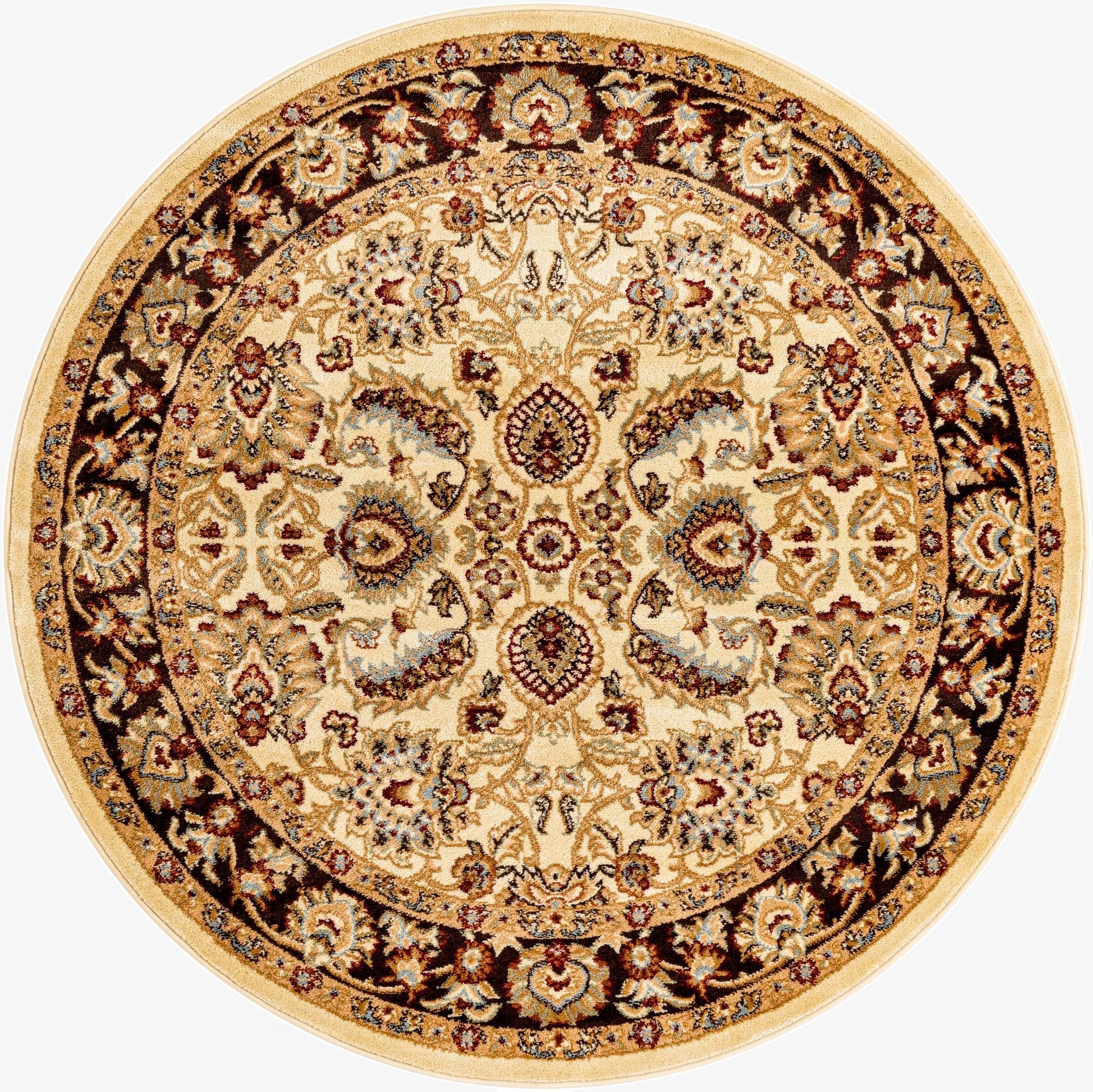 6' x 6' Classic Agra Round Rug
