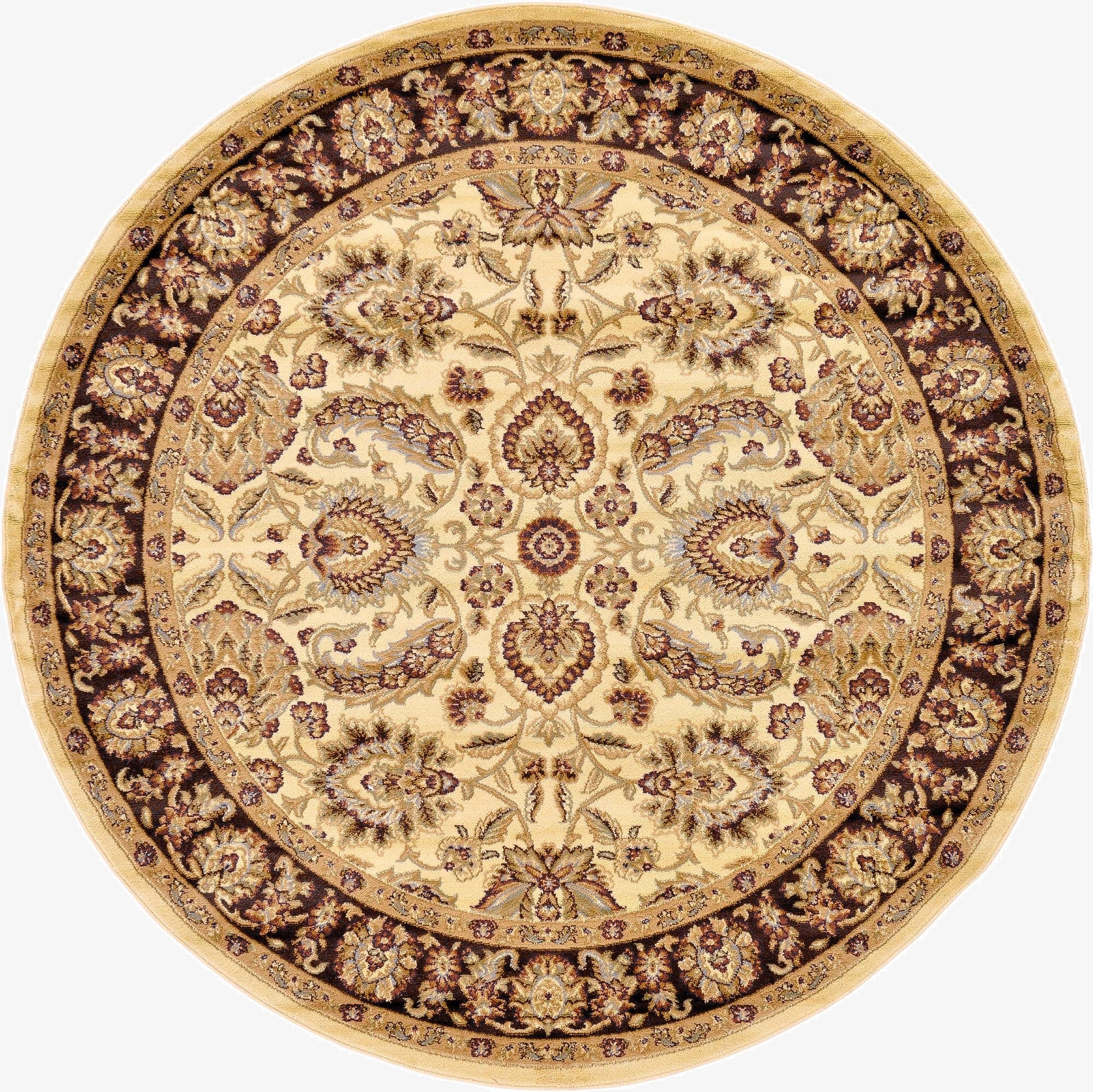 7' 10 x 7' 10 Classic Agra Round Rug
