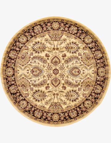 7' 10 x 7' 10 Classic Agra Round Rug