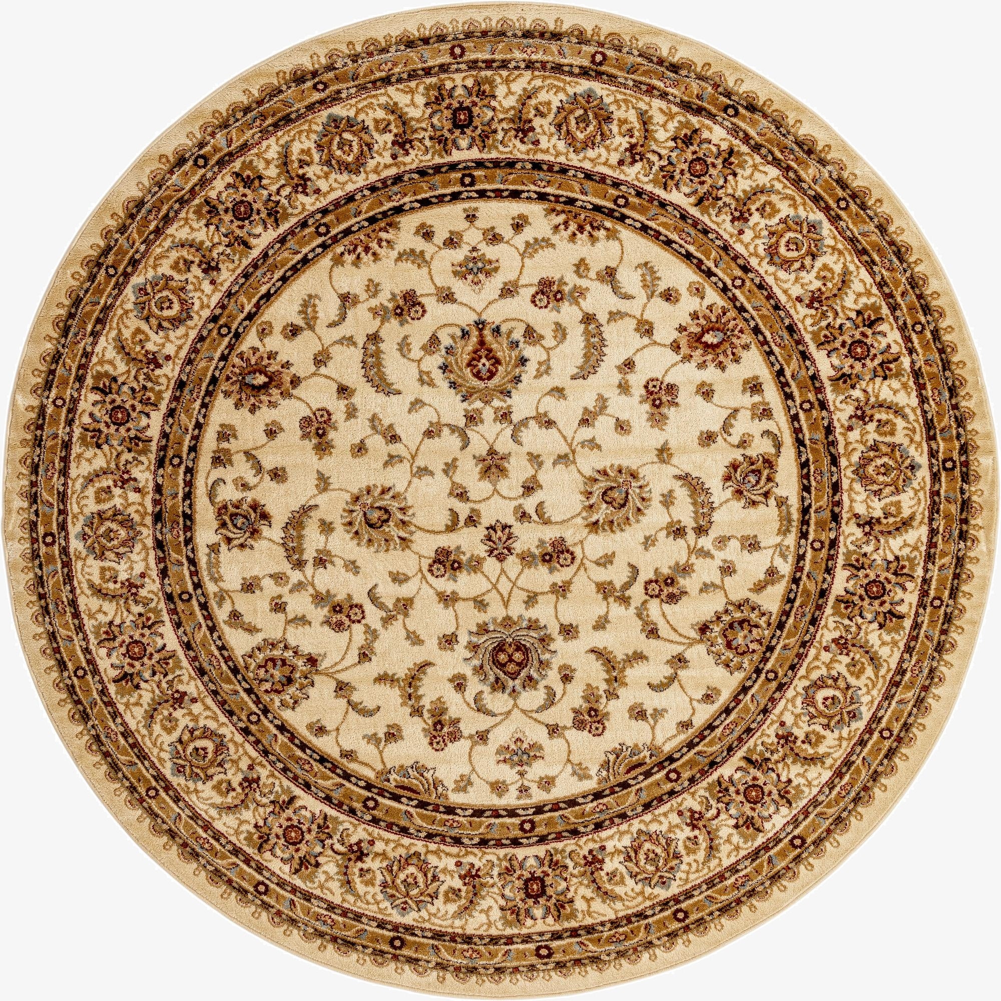 7' 10 x 7' 10 Classic Agra Round Rug