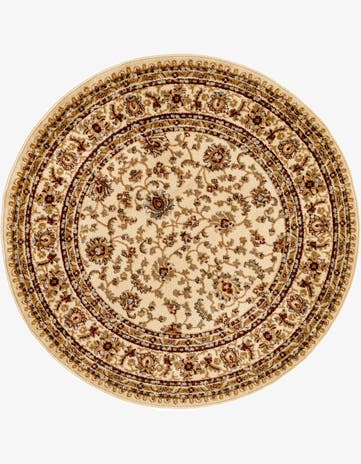 4' x 4' Classic Agra Round Rug