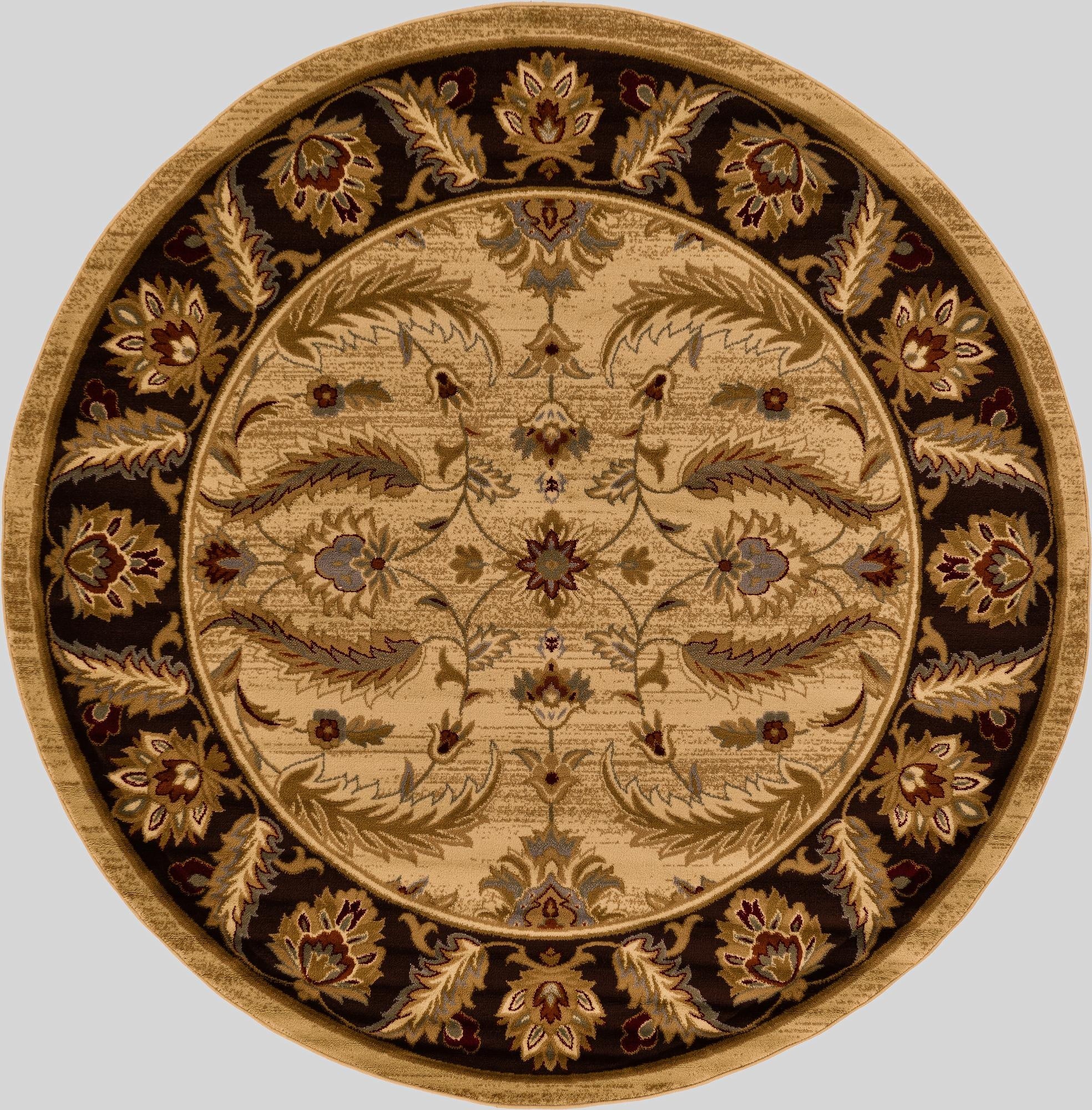 7' 10 x 7' 10 Classic Agra Round Rug