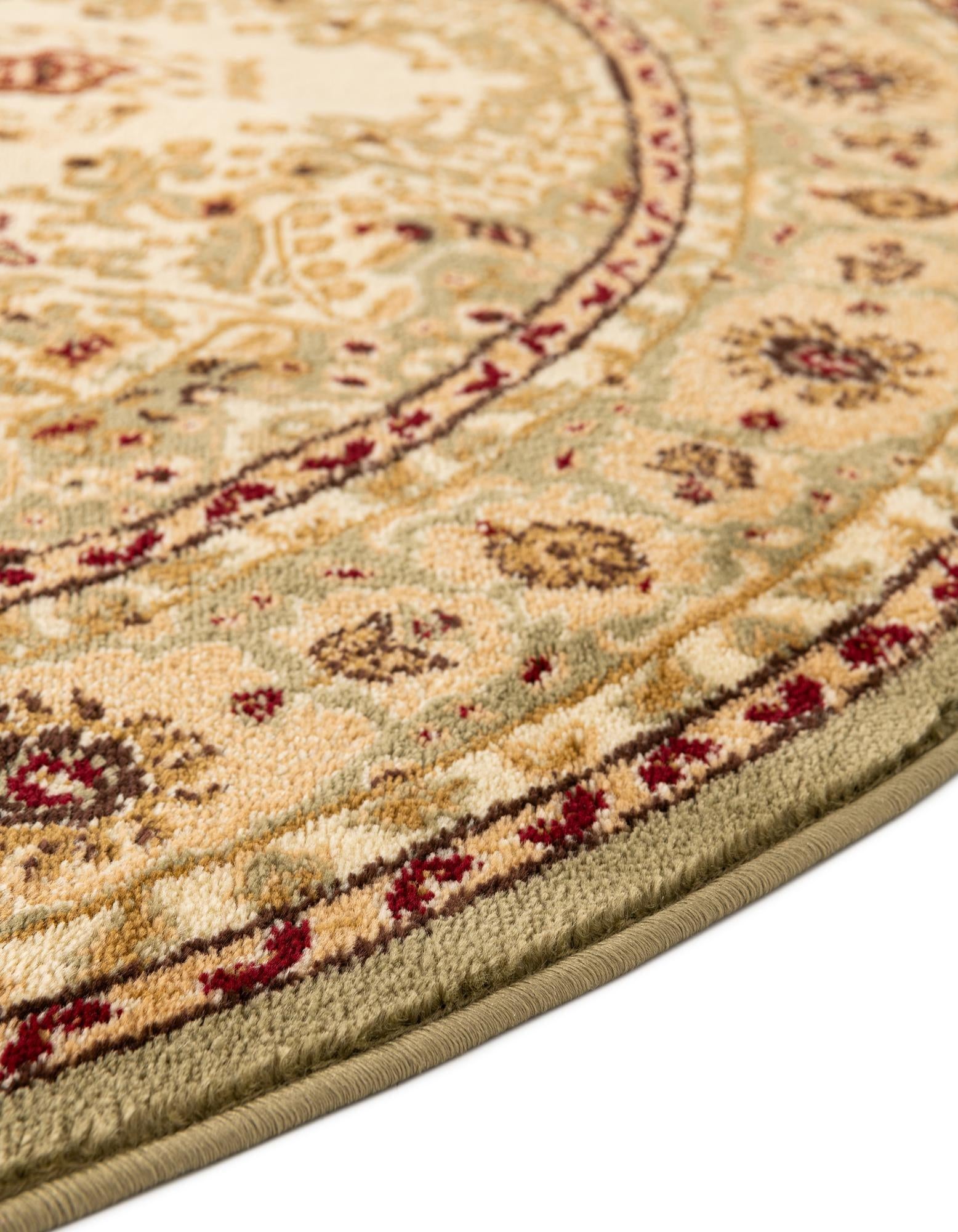 7' 10 x 7' 10 Classic Aubusson Round Rug