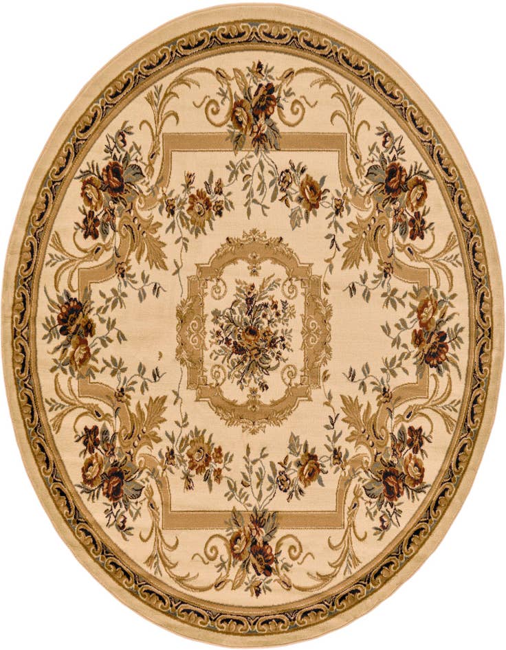 Detail image of 7' 10 x 7' 10 Classic Aubusson Round Rug