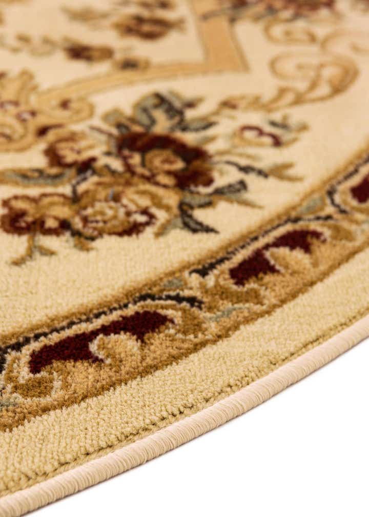 6' x 6' Classic Aubusson Round Rug